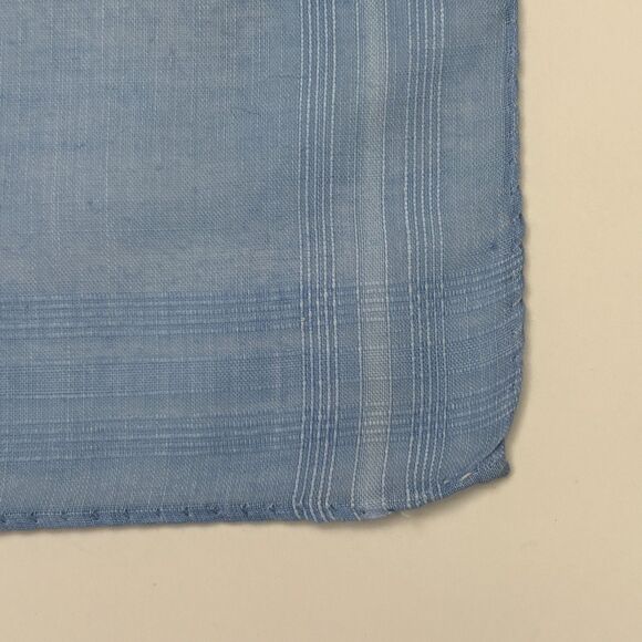 Something Blue Bride Wedding Handkerchief Cottage Core Granny Vintage - Picture 3 of 4